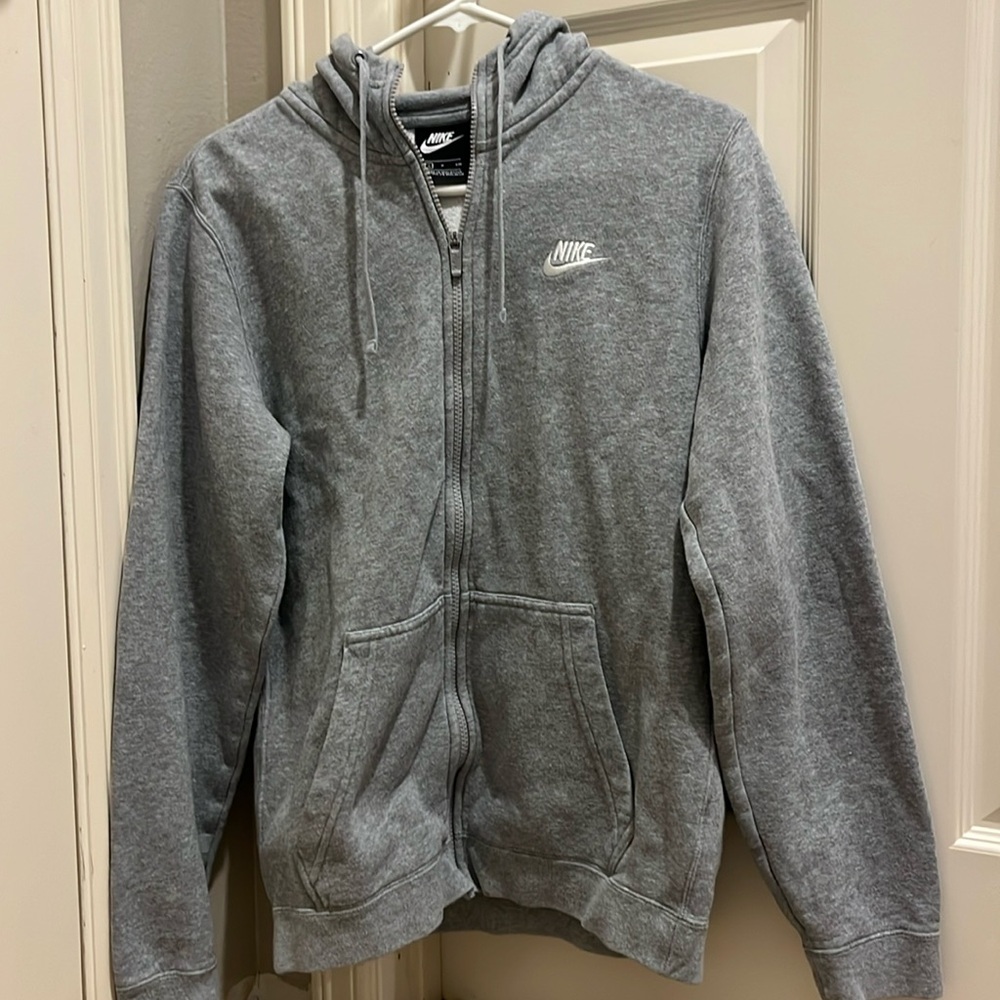 Nike gray zip up jacket